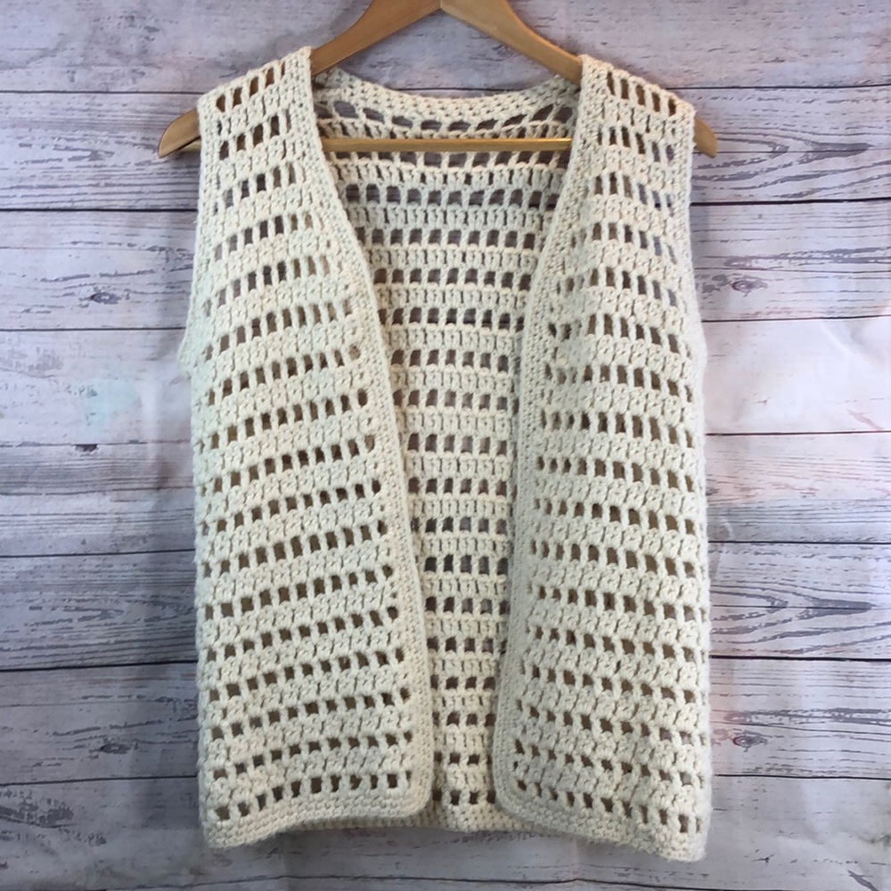 Cream Knit Vest